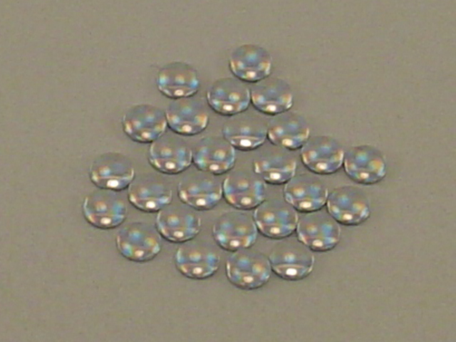 1 Gross 4mm ROUND CRYSTAL AB HOLO NAILHEAD HOTFIX